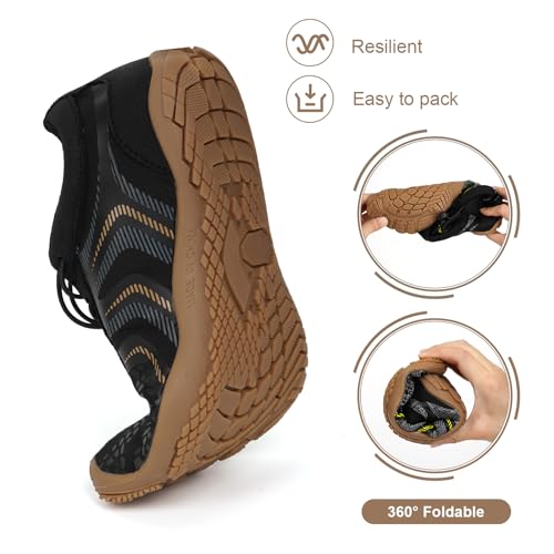 Minimalist Barefoot Shoes for Men Women Hike Footwear Barefoot Shoes Non-Slip Healthy Breathable Fashion Wide Toe Zero Drop Athletic Hiking and Trail Running Shoes