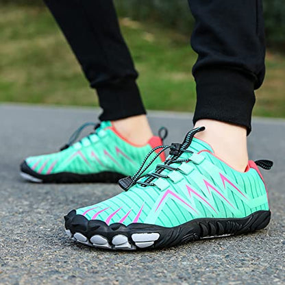 Minimalist Barefoot Shoes for Men Women Hike Footwear Barefoot Shoes Non-Slip Healthy Breathable Fashion Wide Toe Zero Drop Athletic Hiking and Trail Running Shoes