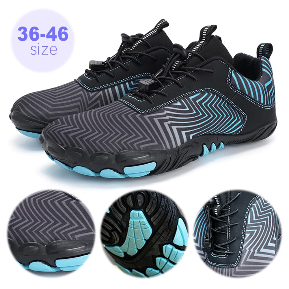 Minimalist Barefoot Shoes for Men Women Hike Footwear Barefoot Shoes Non-Slip Healthy Breathable Fashion Wide Toe Zero Drop Athletic Hiking and Trail Running Shoes