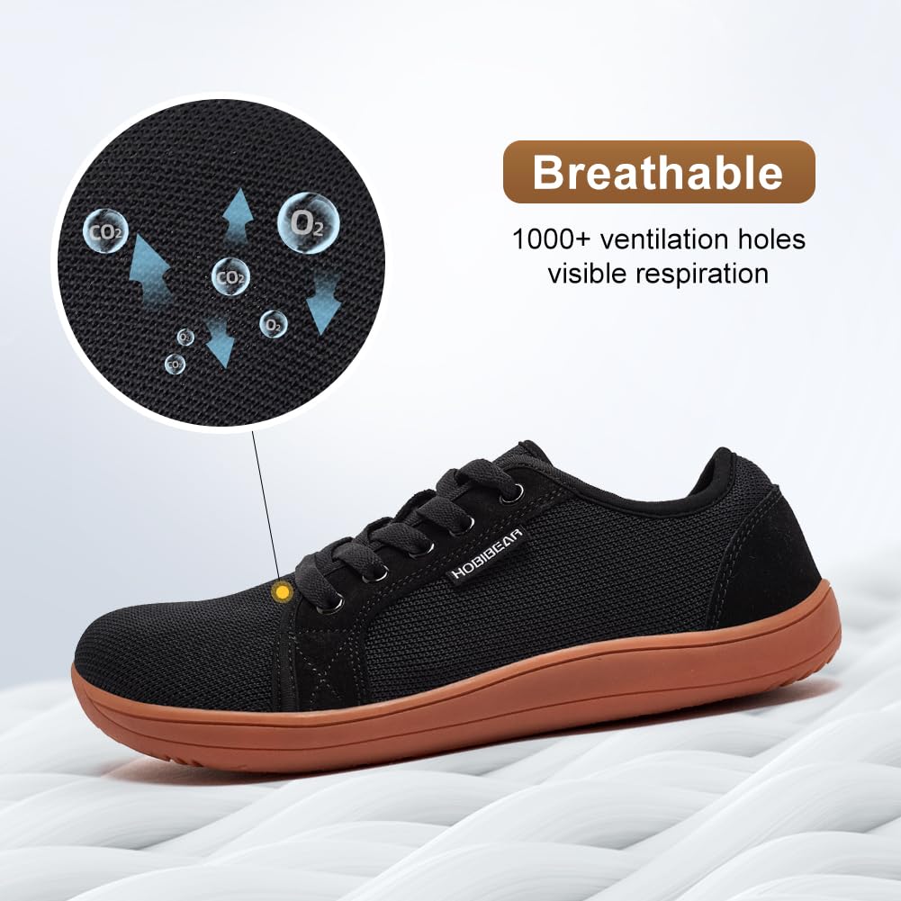 HOBIBEAR Womens Mens Minimalist Barefoot Shoes | Zero Drop | Wide Width Fashion Sneaker