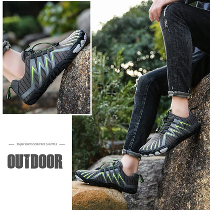 Minimalist Barefoot Shoes for Men Women Hike Footwear Barefoot Shoes Non-Slip Healthy Breathable Fashion Wide Toe Zero Drop Athletic Hiking and Trail Running Shoes