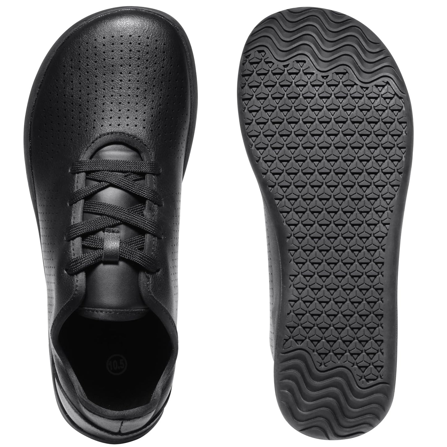 Barefoot Shoes Men Women Wide Toe Box Shoes Minimalist Zero Drop Sole Footwear, Fashion Sneakers Breathable PU Leather Casual Walking Shoes