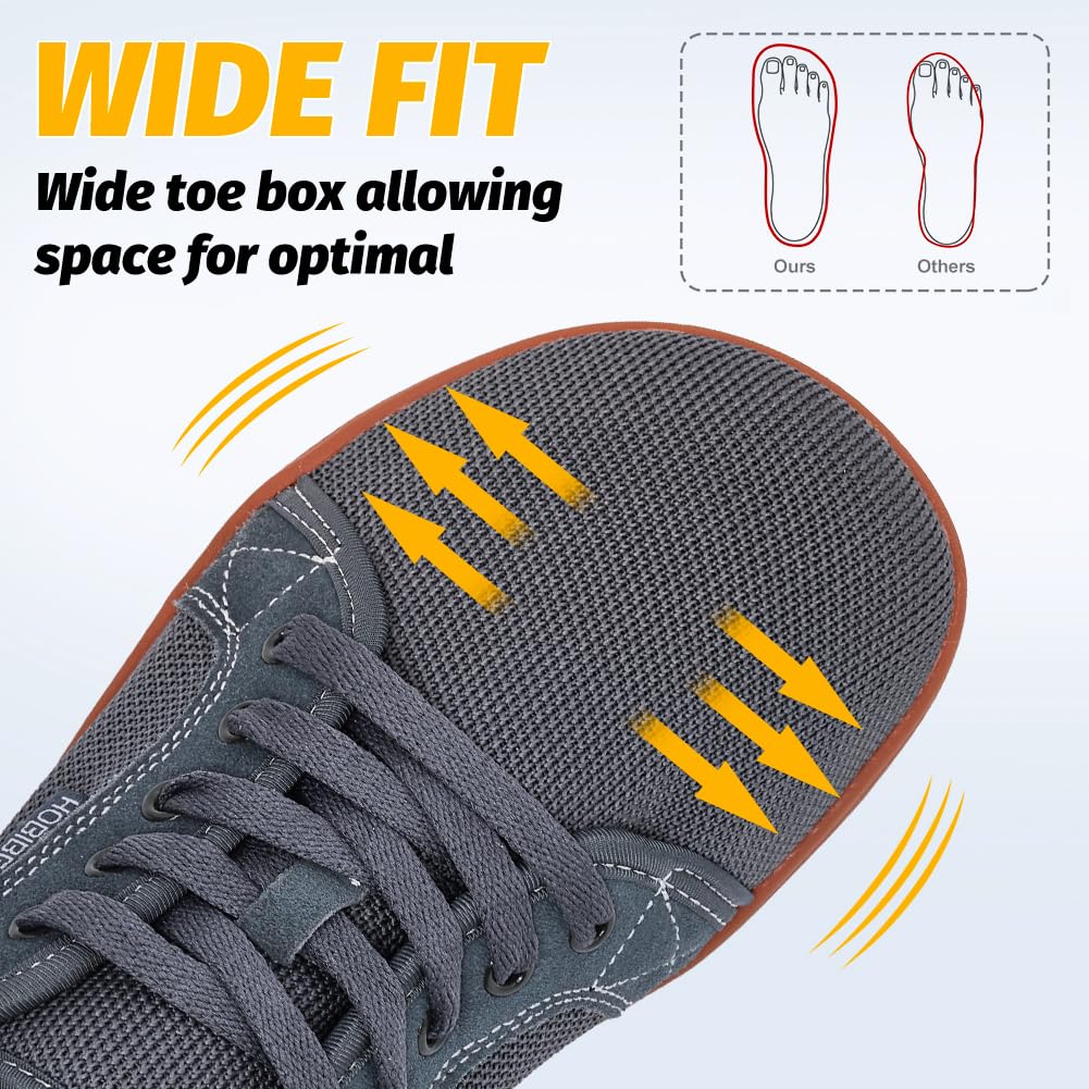 HOBIBEAR Womens Mens Minimalist Barefoot Shoes | Zero Drop | Wide Width Fashion Sneaker