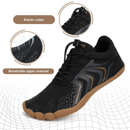 Minimalist Barefoot Shoes for Men Women Hike Footwear Barefoot Shoes Non-Slip Healthy Breathable Fashion Wide Toe Zero Drop Athletic Hiking and Trail Running Shoes